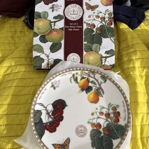 New Vintage Set Of 4 Kew Royal Botanic Gardens Plate by Creative Tops Ltd (shb1)